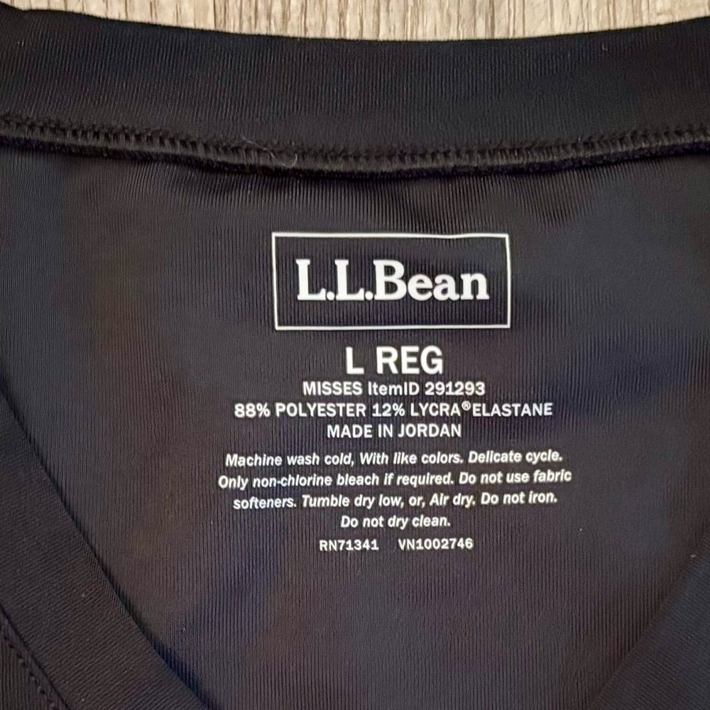L.L. Bean Black Midi Dress - large - performance material. - Picture 2 of 8